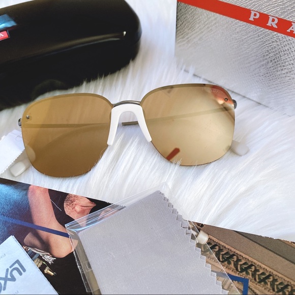 PRADA LINEA ROSSA 57mm Square Sunglasses - Picture 5 of 11